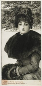 冬の散歩、1880 作： James Jacques Joseph Tissot